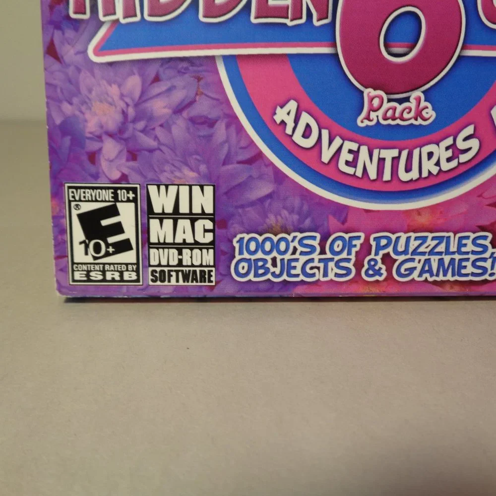 HIDDEN OBJECT CLASSIC ADVENTURES II 6 Pack New PC WIN MAC DVD-ROM Video Game